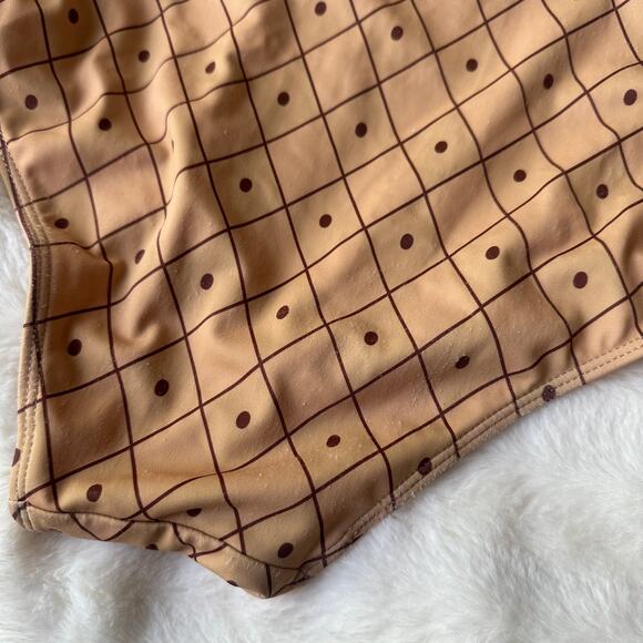 Kortni Jeane Birthday Pineapple Extra High Waist Rise Swim Bottoms Bikini L - Picture 5 of 9